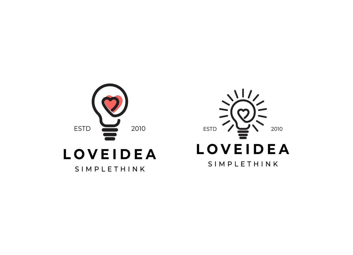 logotyp mall färsk aning, tänkande, lampa, glödlampa. varumärke, varumärke, företag, företags, identitet, logotyp. rena och modern stil design vektor
