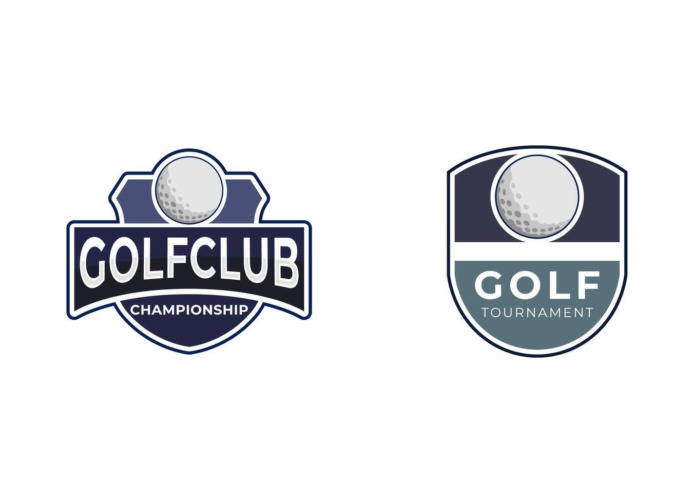 retro Jahrgang Hipster Golf Vektor Logo.
