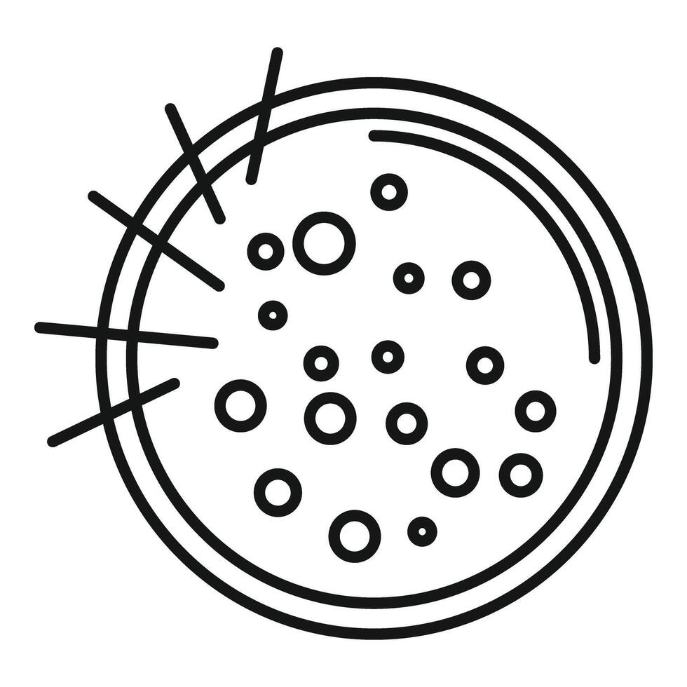 Bohnenkraut Sahne Suppe Symbol Gliederung Vektor. Koch Mahlzeit vektor