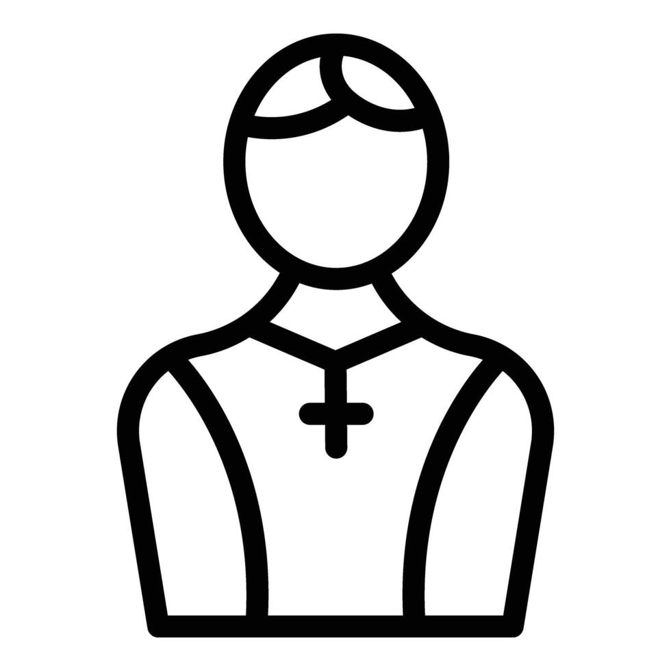 präst bön ikon översikt vektor. ritual katolik minister vektor