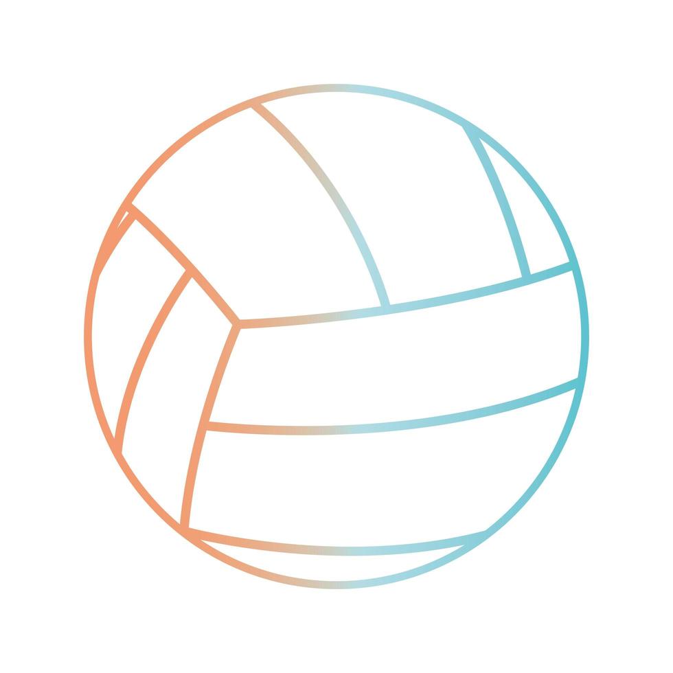 boll av volleyboll gradient stilikon vektor design