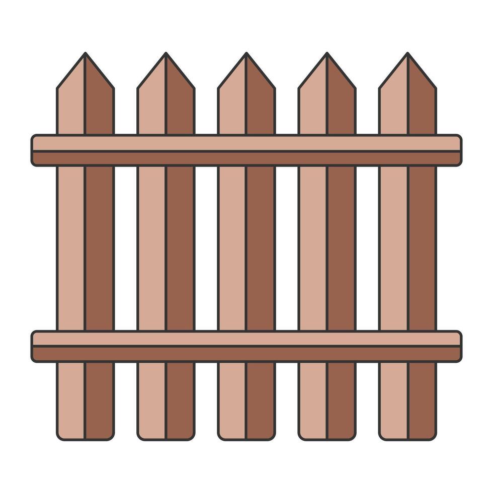 Zaun Symbole einstellen isoliert auf Weiß Hintergrund vektor