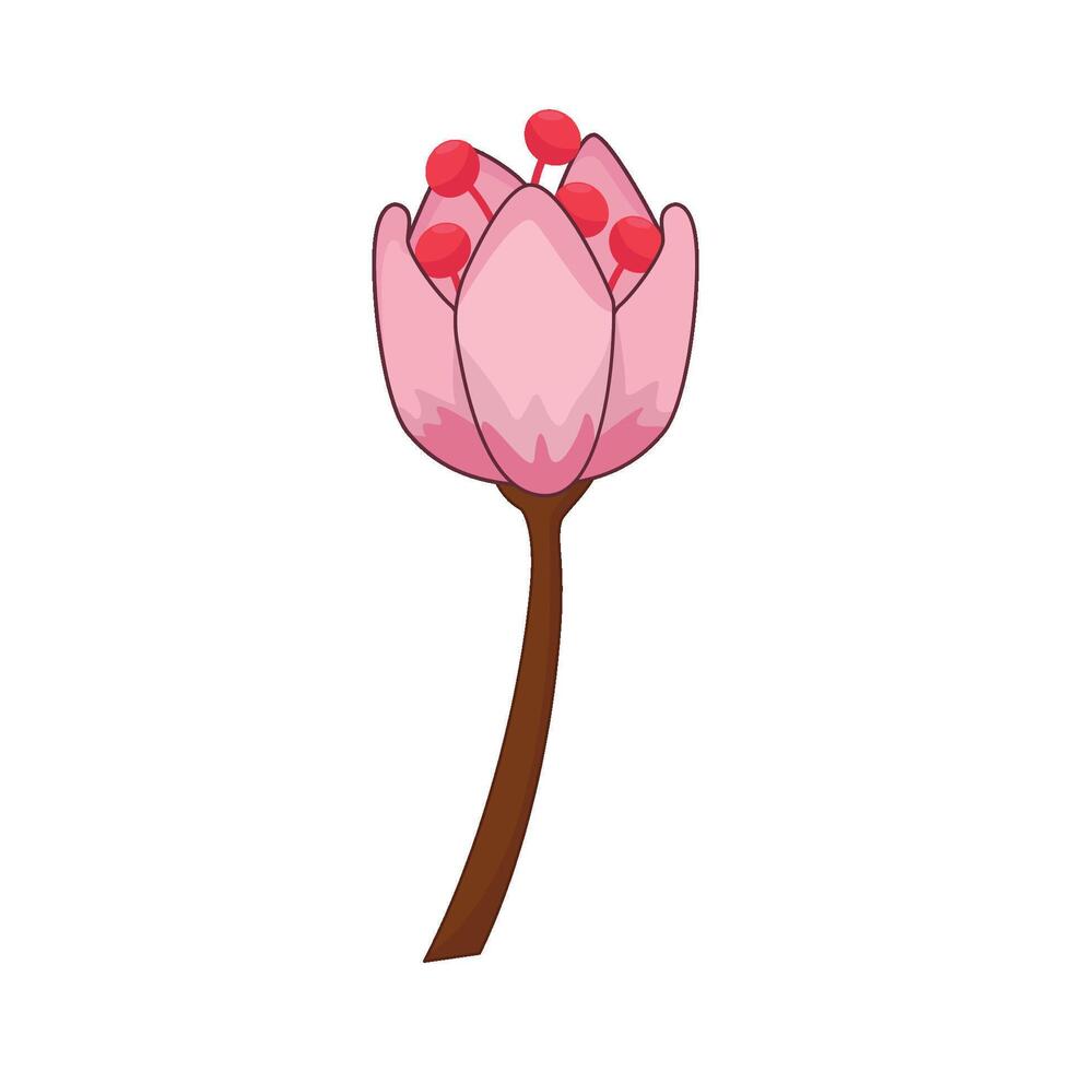 illustration av körsbär blomma vektor
