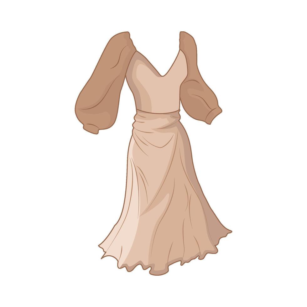 illustration av klänning vektor