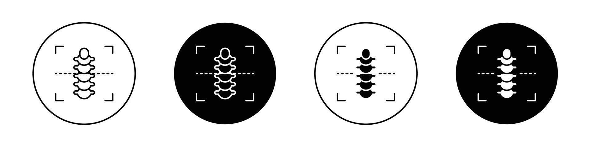 Körper Rücken Scan Symbol vektor