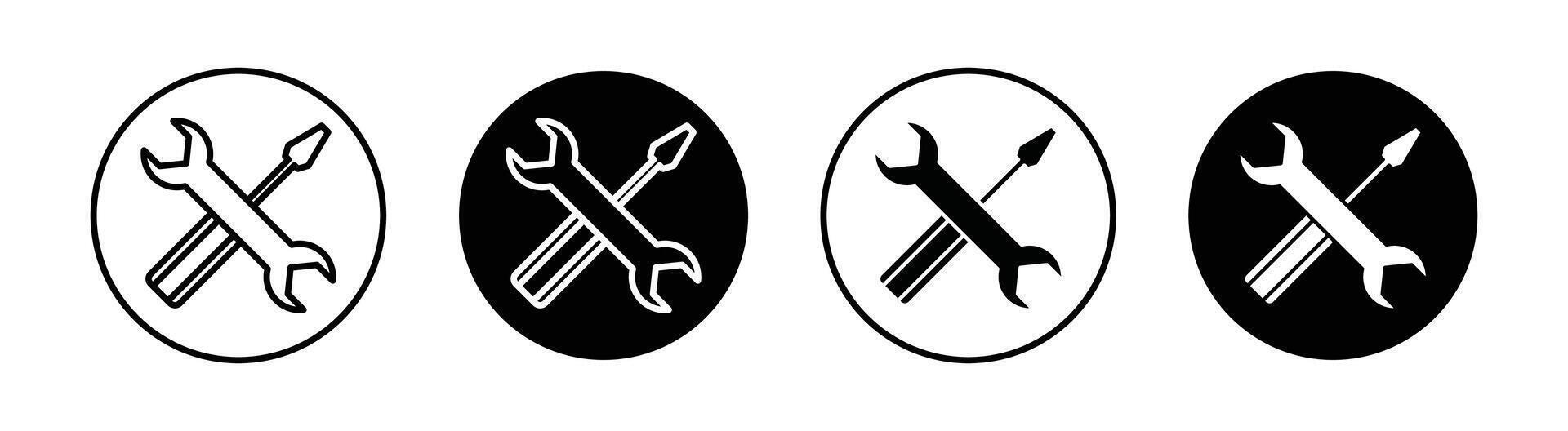 Reparatur Werkzeuge Symbol vektor