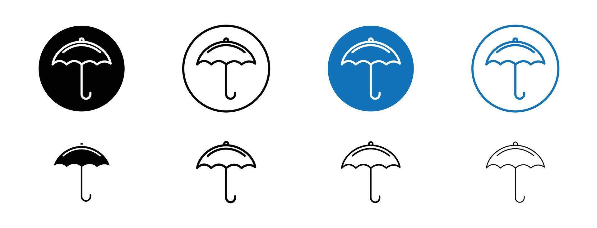 Regenschirm-Vektor-Symbol vektor