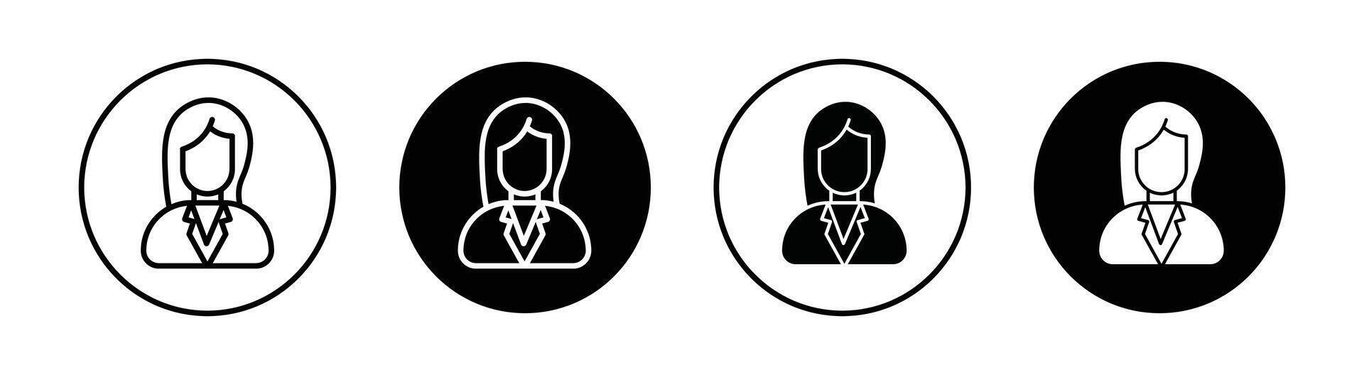 Stewardess Vektor Symbol