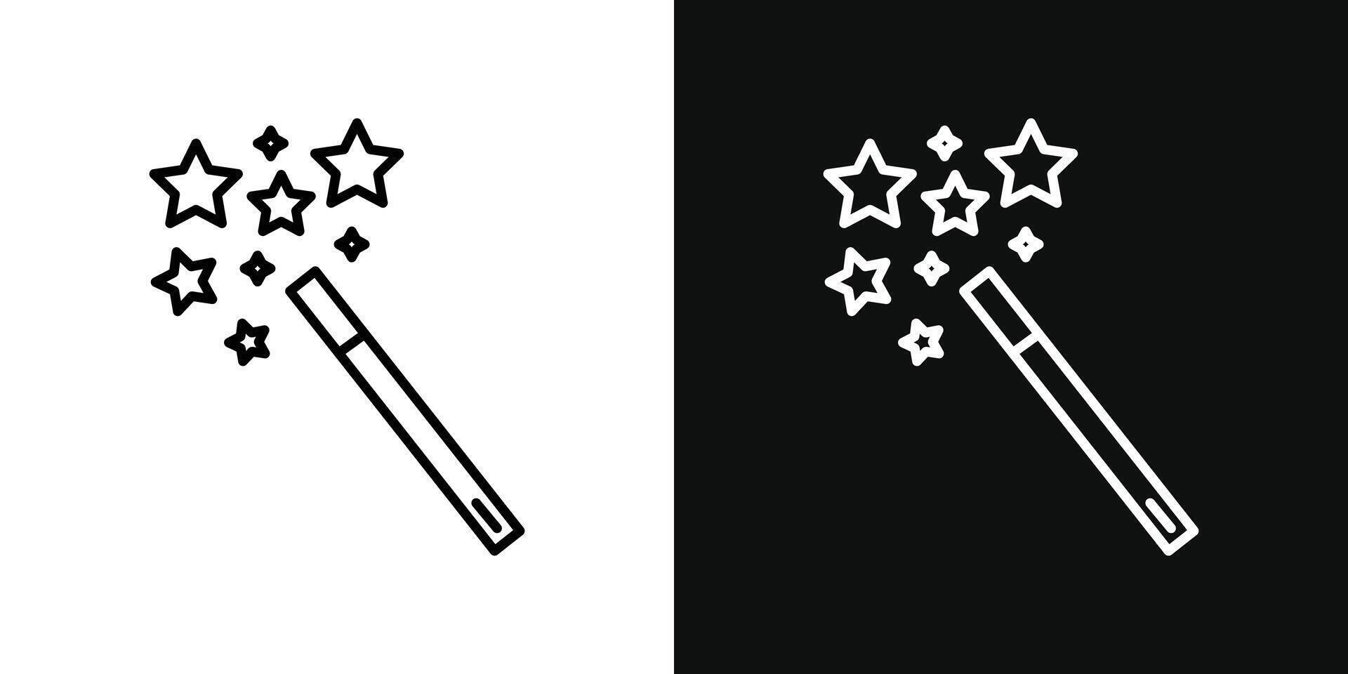 Zauberstab-Symbol vektor