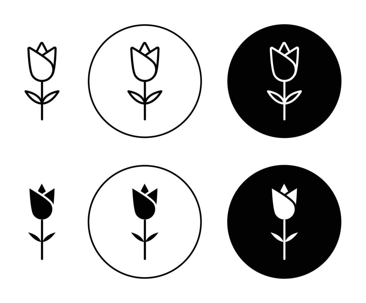 Symbol für Tulpenvektor vektor