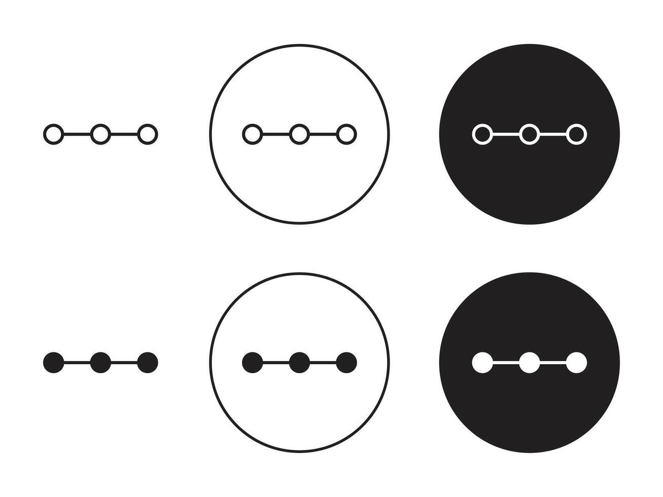 linear molekular Struktur Symbol vektor