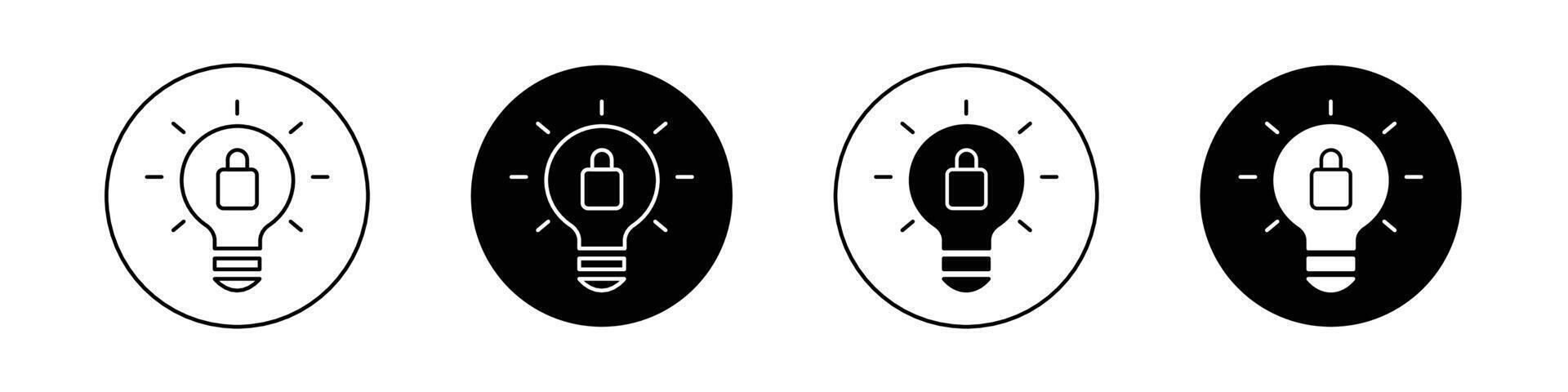 Patent und intellektuell Eigentum Symbol vektor