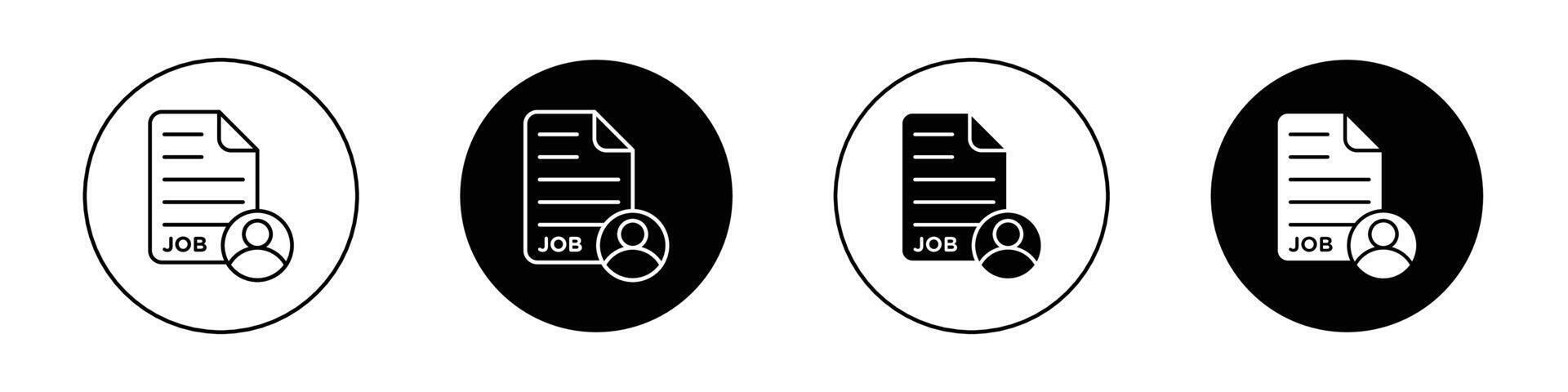 Job Kandidat Symbol vektor