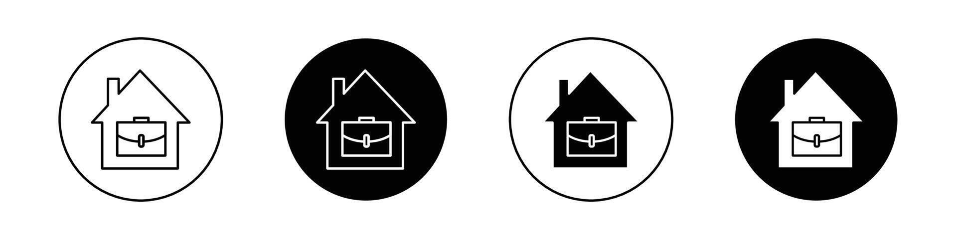 Fernbedienung Arbeit von Zuhause Symbol vektor