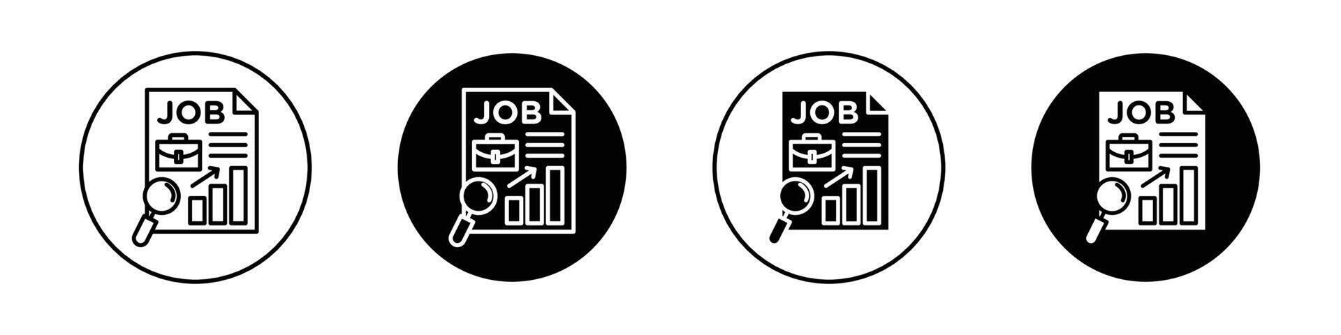 Job Analyse Symbol vektor