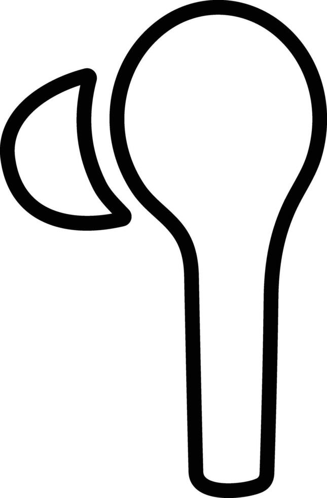 Hand frei Linie Symbol. Kopfhörer kabellos Kopfhörer Symbol. Headset Silhouette. Hand frei. vektor