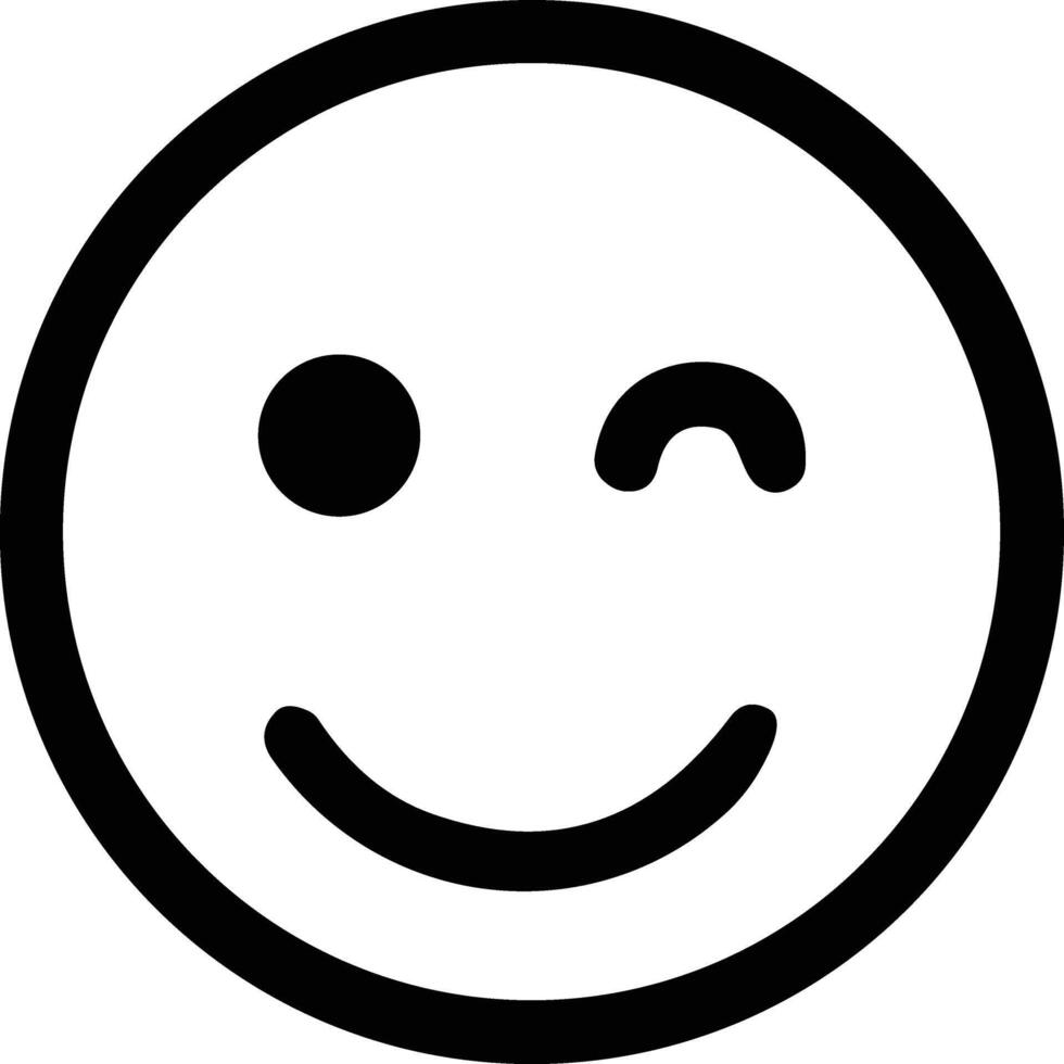 Emoji Symbol. Emoticon. Lächeln Gesicht. Emotion. komisch Karikatur. Gesicht Gesten. Sozial Medien. lächelnd, Glücklich, Lichtung, froh Gesichts- Ausdruck. vektor
