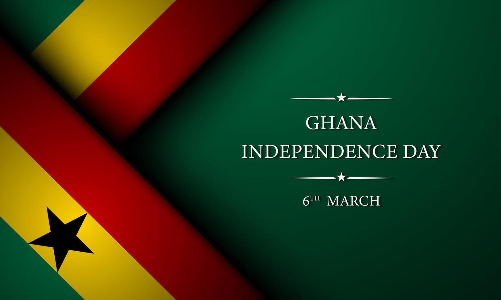 ghana självständighetsdagen bakgrundsdesign. vektor