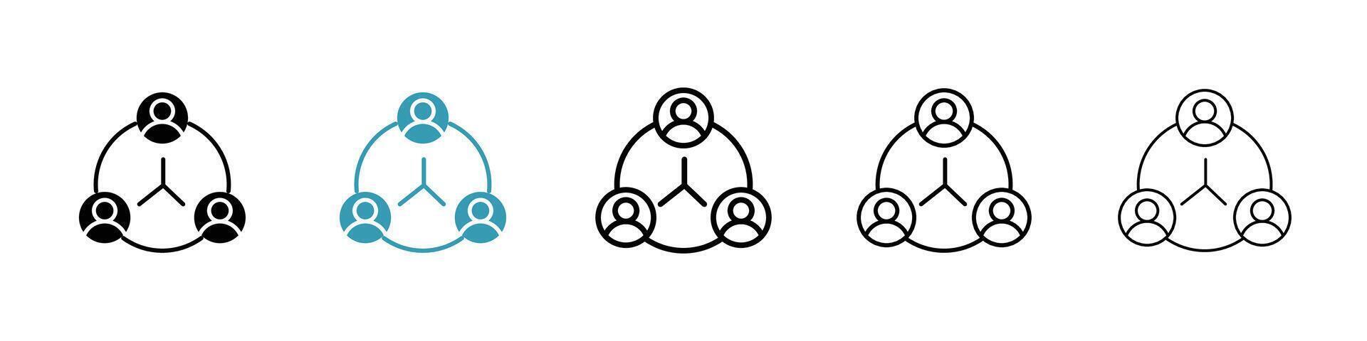 Kollaborativ Vektor Symbol