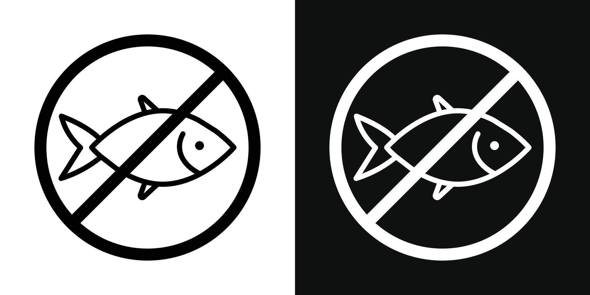 Nein Fisch Symbol vektor