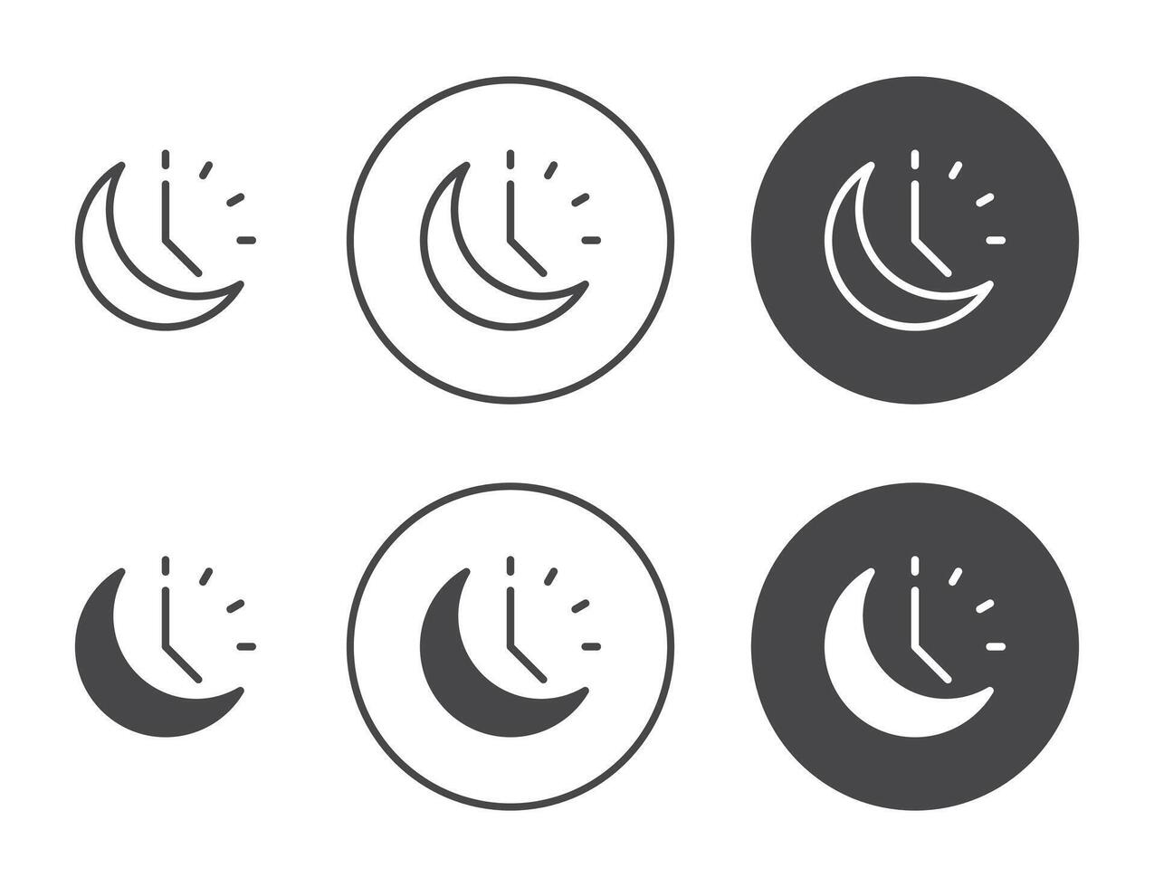 Schlafzeit-Symbol vektor