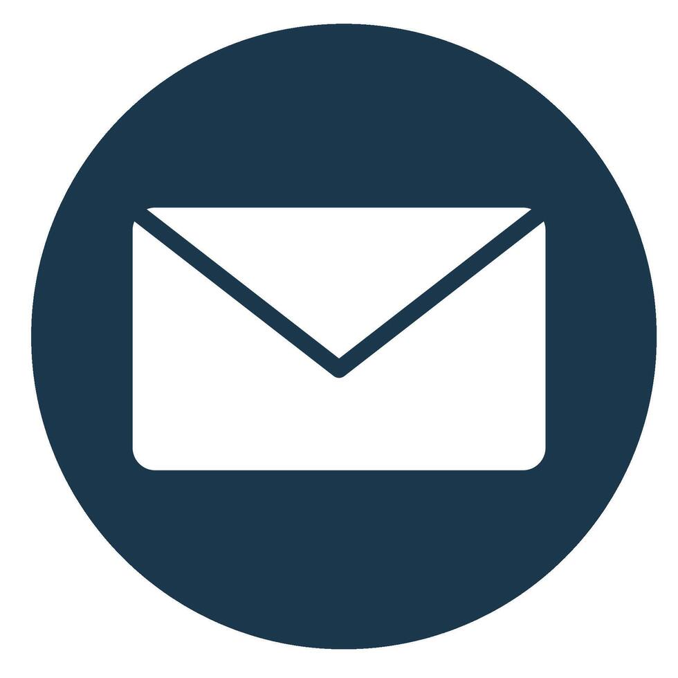 ett e-post kuvert ikon på en vit bakgrund post e-post vektor