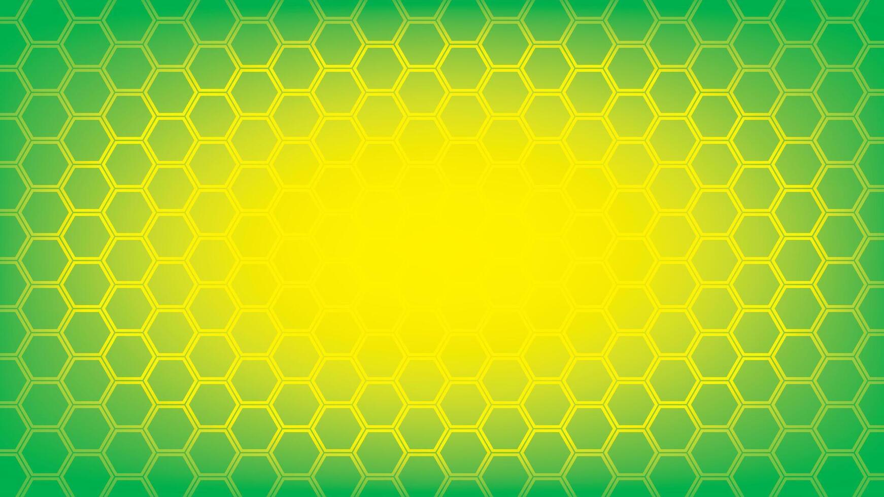 abstrakt grön och gul Färg bakgrund med hexagonal form mönster. vektor illustration.