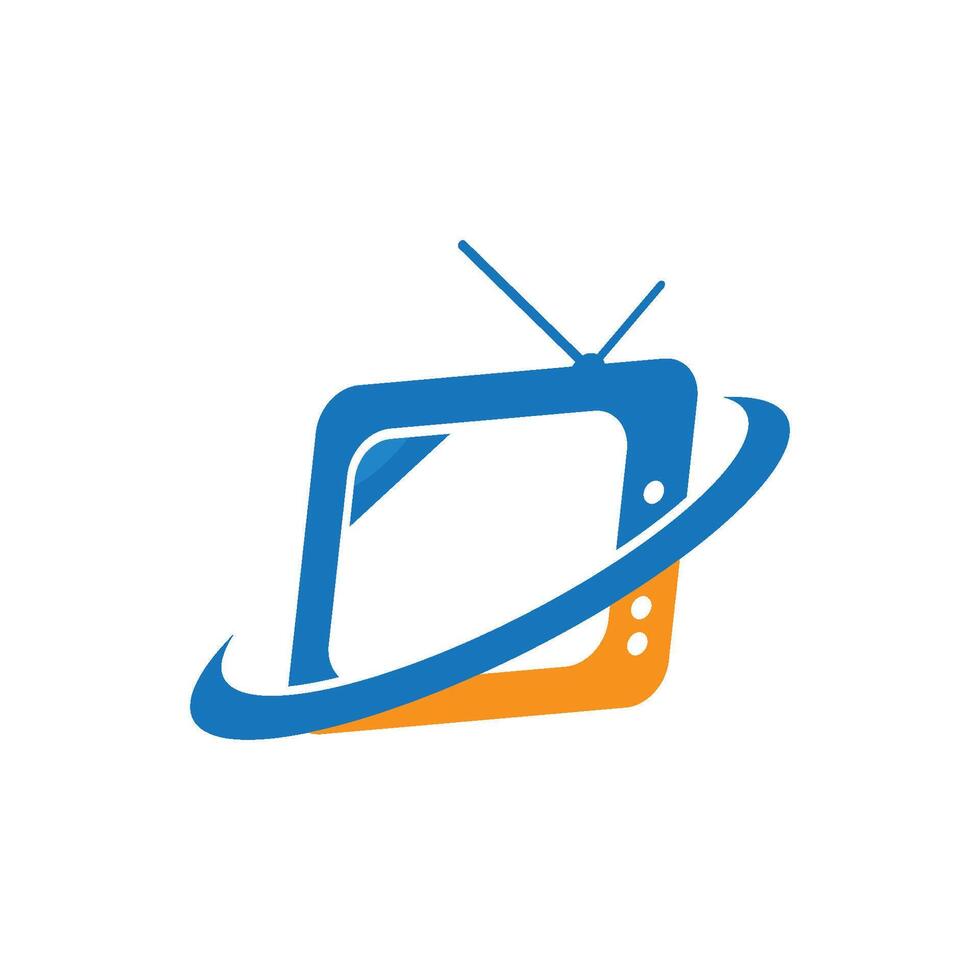 das Illustration von Fernseher Logo vektor