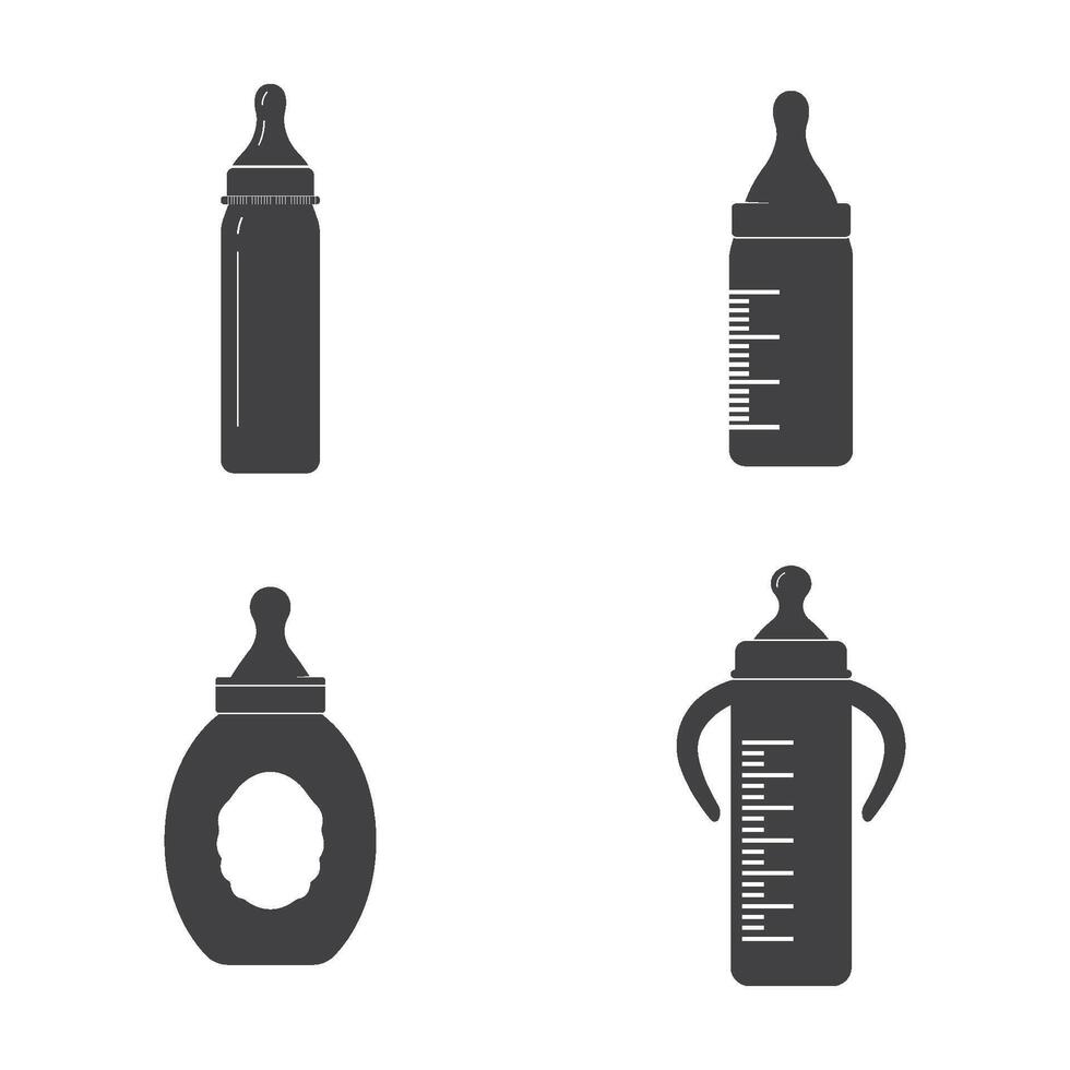 Fütterung Flasche Symbol Vektor Illustration Design