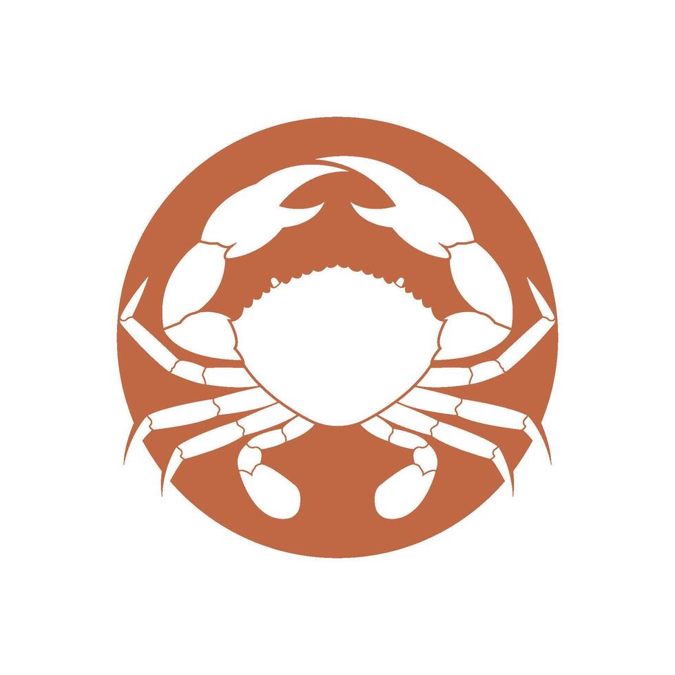 krabba restaurang logotyp ikon design vektor