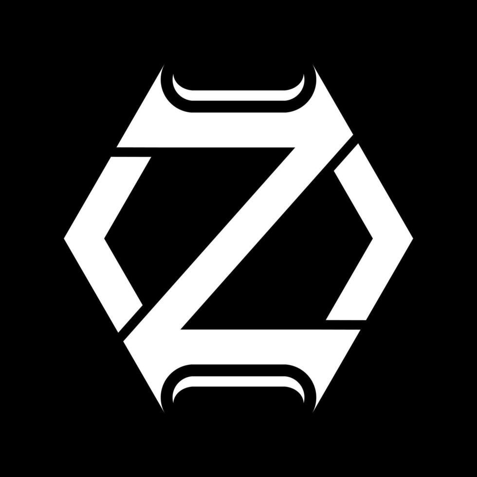 Brief z Monogramm Symbol Logo Design vektor