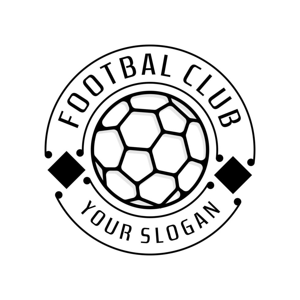 Fußball Verein Logo Design Vektor