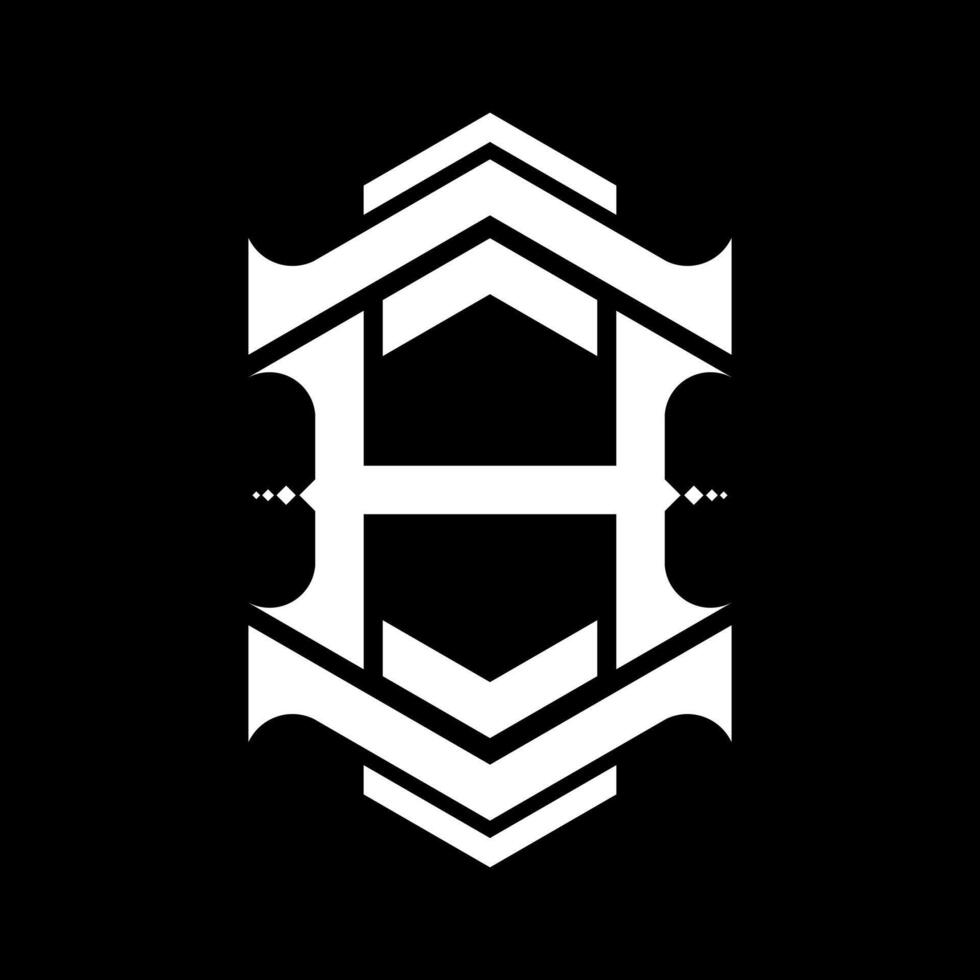 Brief h Monogramm Symbol Logo Design vektor