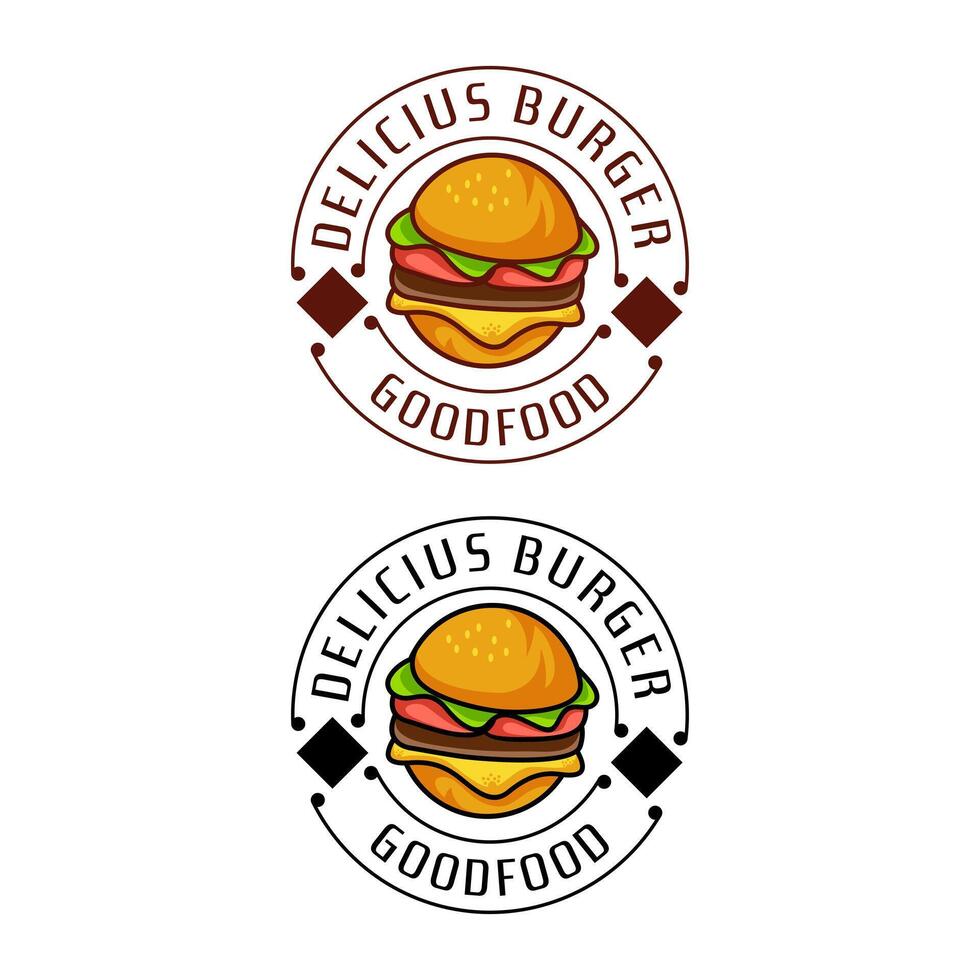 Burger Symbol Logo Design Vektor