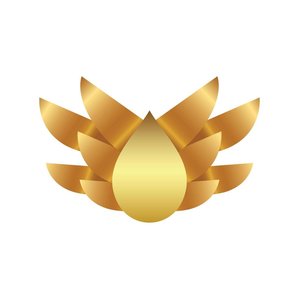Wasser Luxus Symbol Logo Design vektor