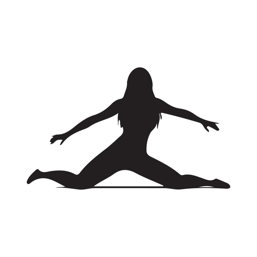 Yoga Silhouette Vektor Kunst, Symbole, und Grafik