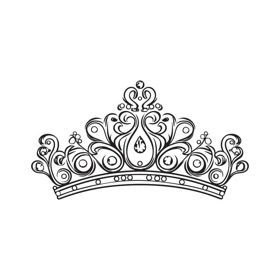 kunglig krona vektor bild, design, konst
