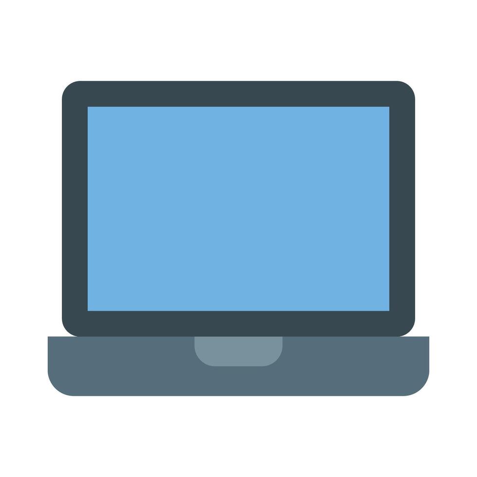 laptop vektor platt ikon