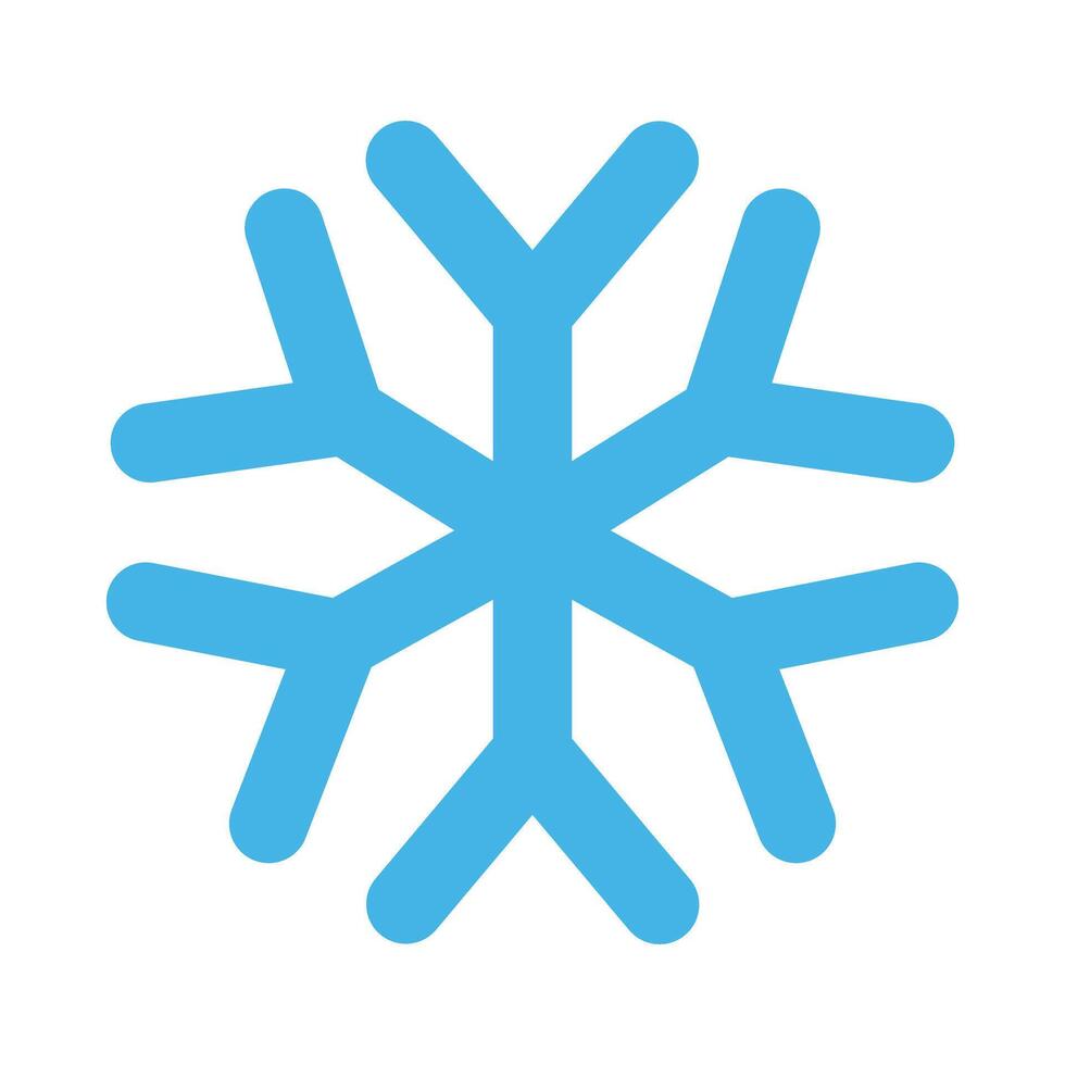 Schnee Flocke Vektor eben Symbol Design