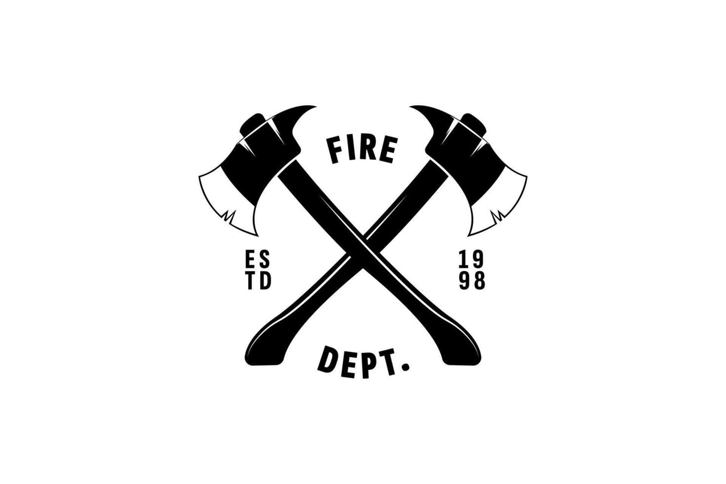 Feuer Abteilung Logo Vektor Symbol Illustration