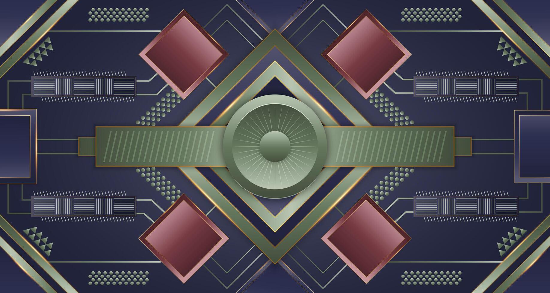 abstrakt modern geometrisch Formen Hintergrund Design vektor