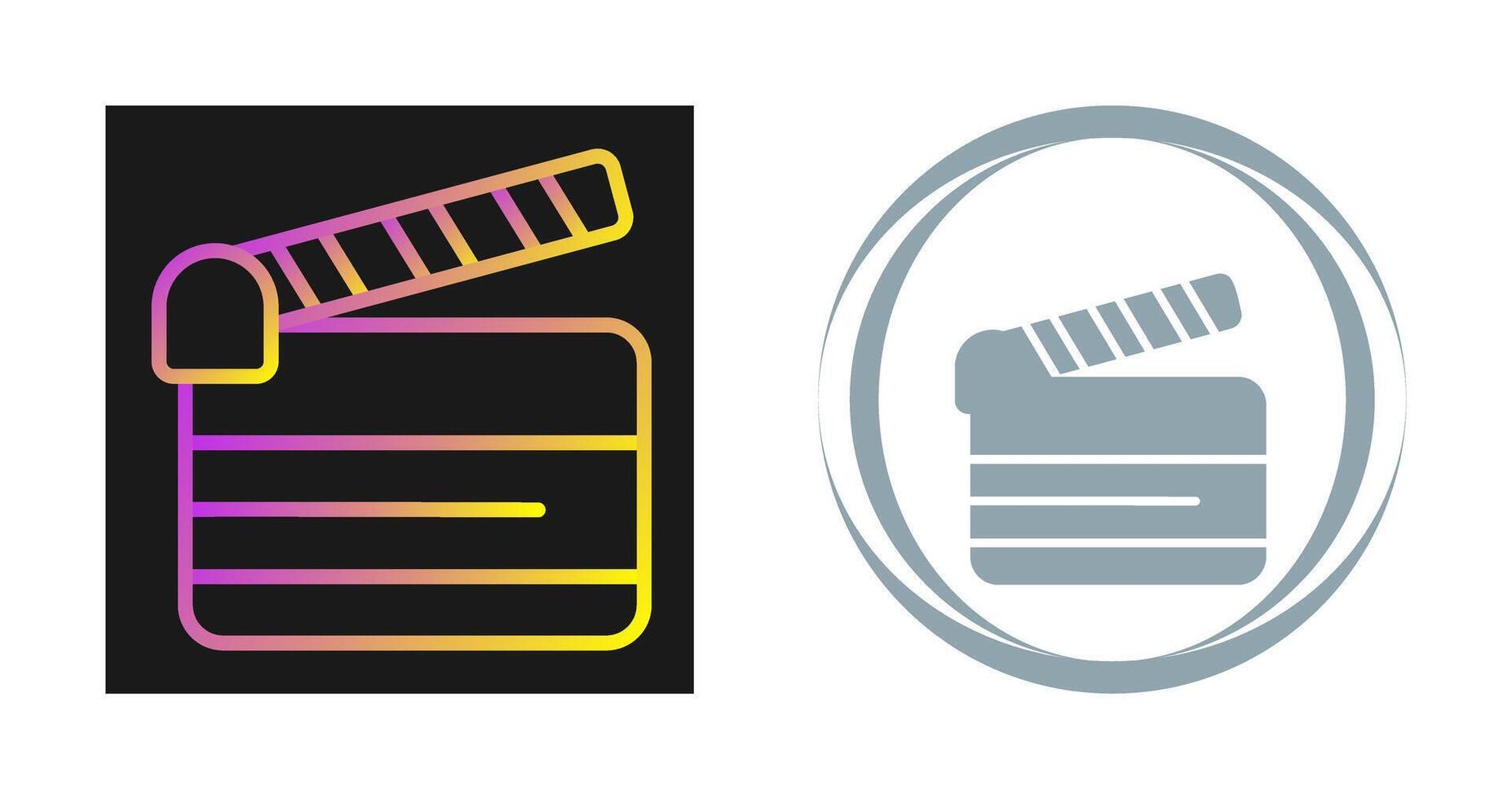 clapperboard vektor ikon