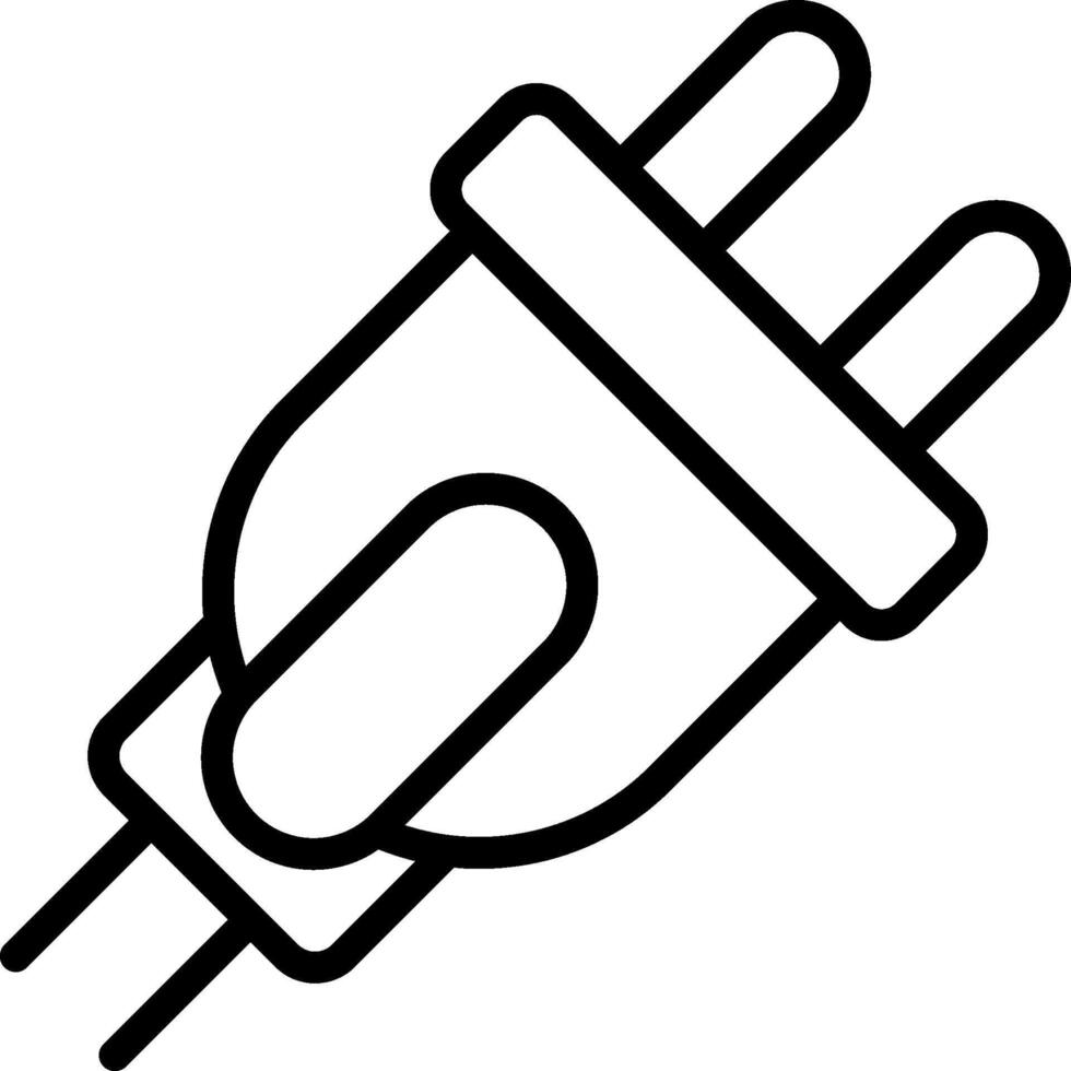 Plug-Vektor-Symbol vektor