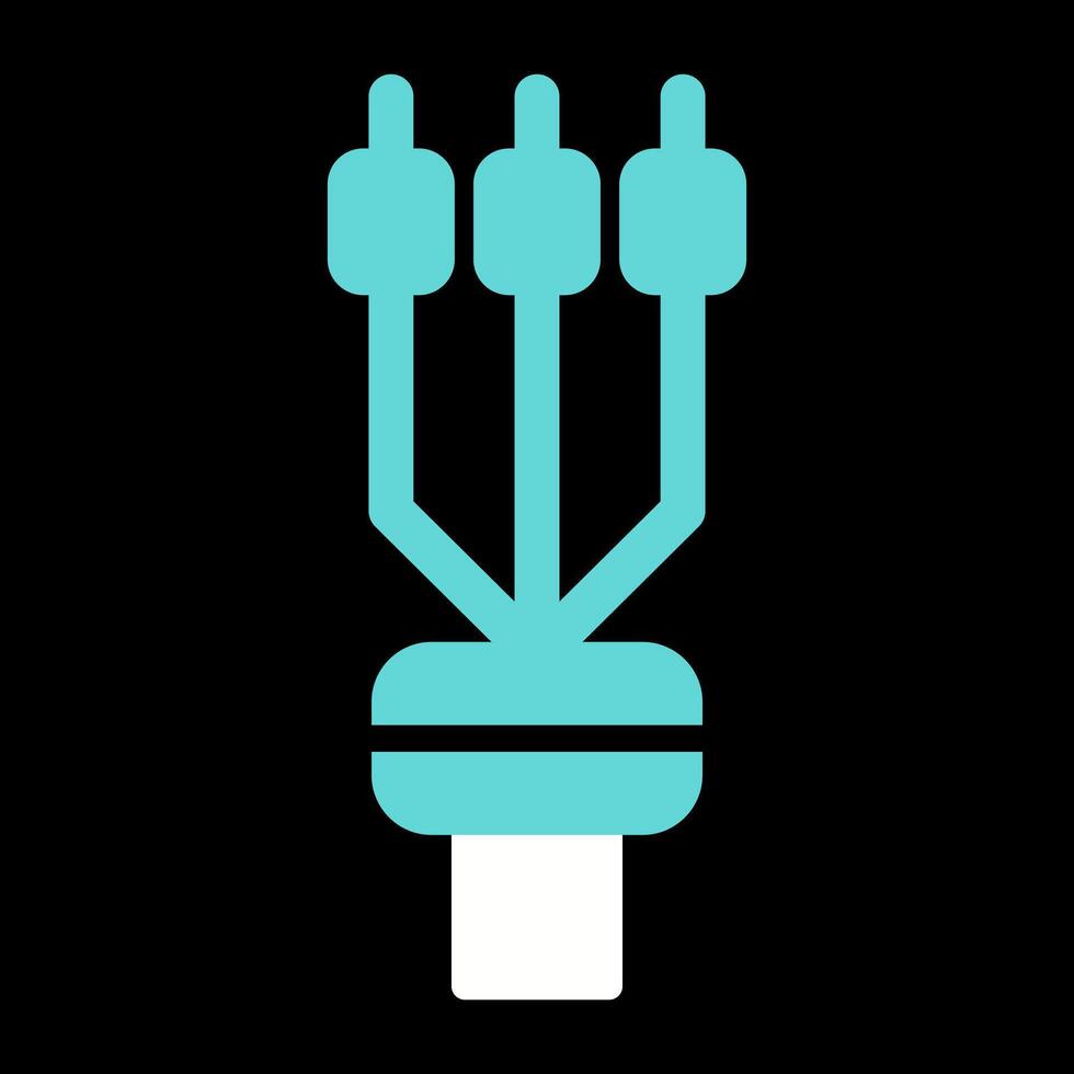 Kabel Beendigung Ärmel Vektor Symbol