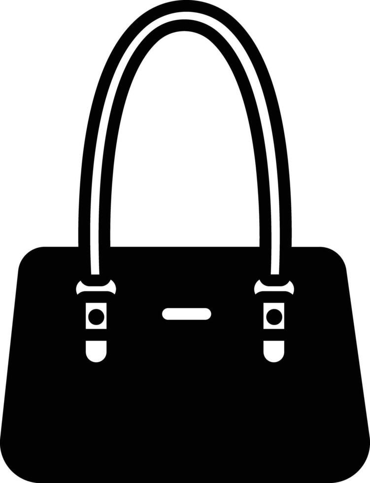 Nichtigkeit Tasche Glyphe und Linie Vektor Illustration