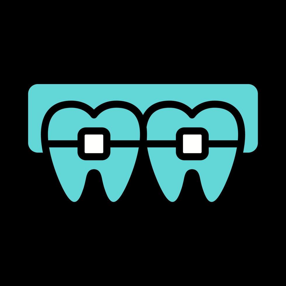 tandställning vektor ikon