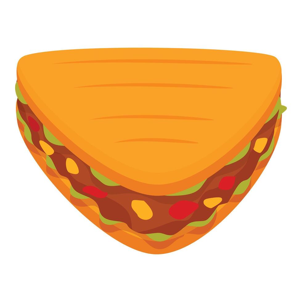 restaurang quesadilla ikon tecknad serie vektor. mexikansk mat vektor