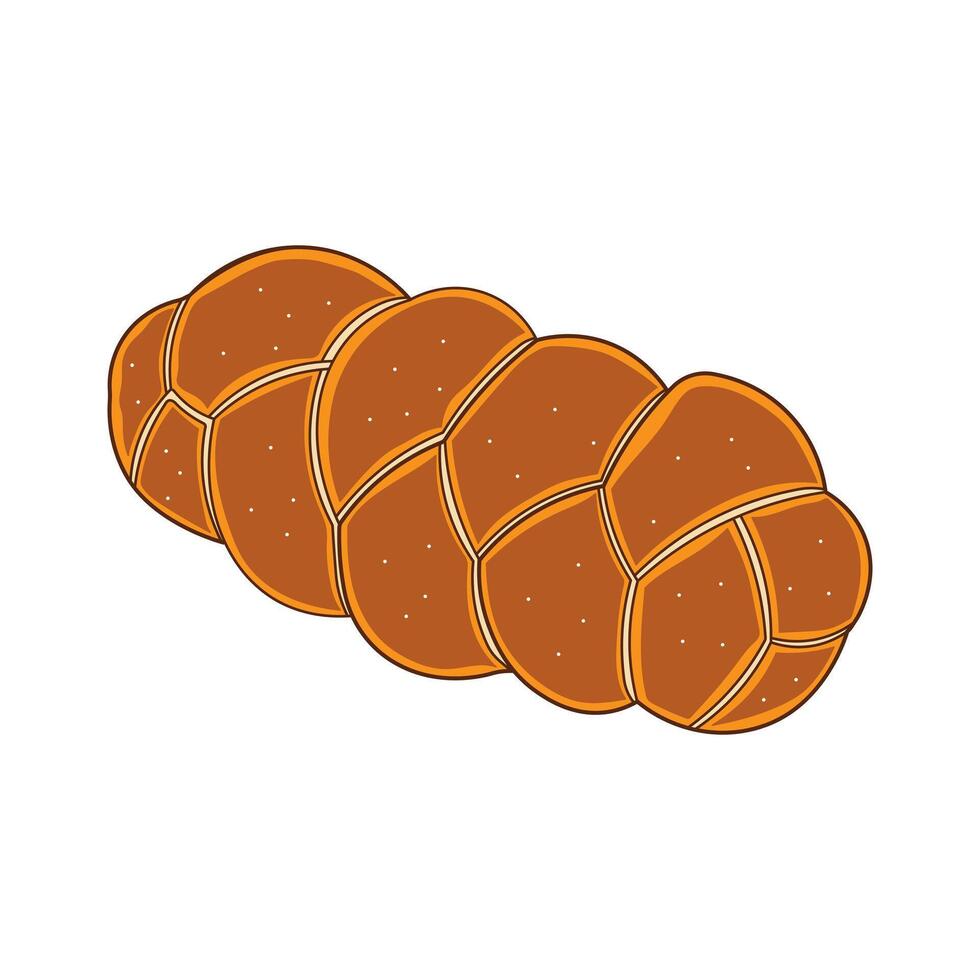 Barkis bröd ikon tecknad serie vektor illustration isolerat på vit bakgrund