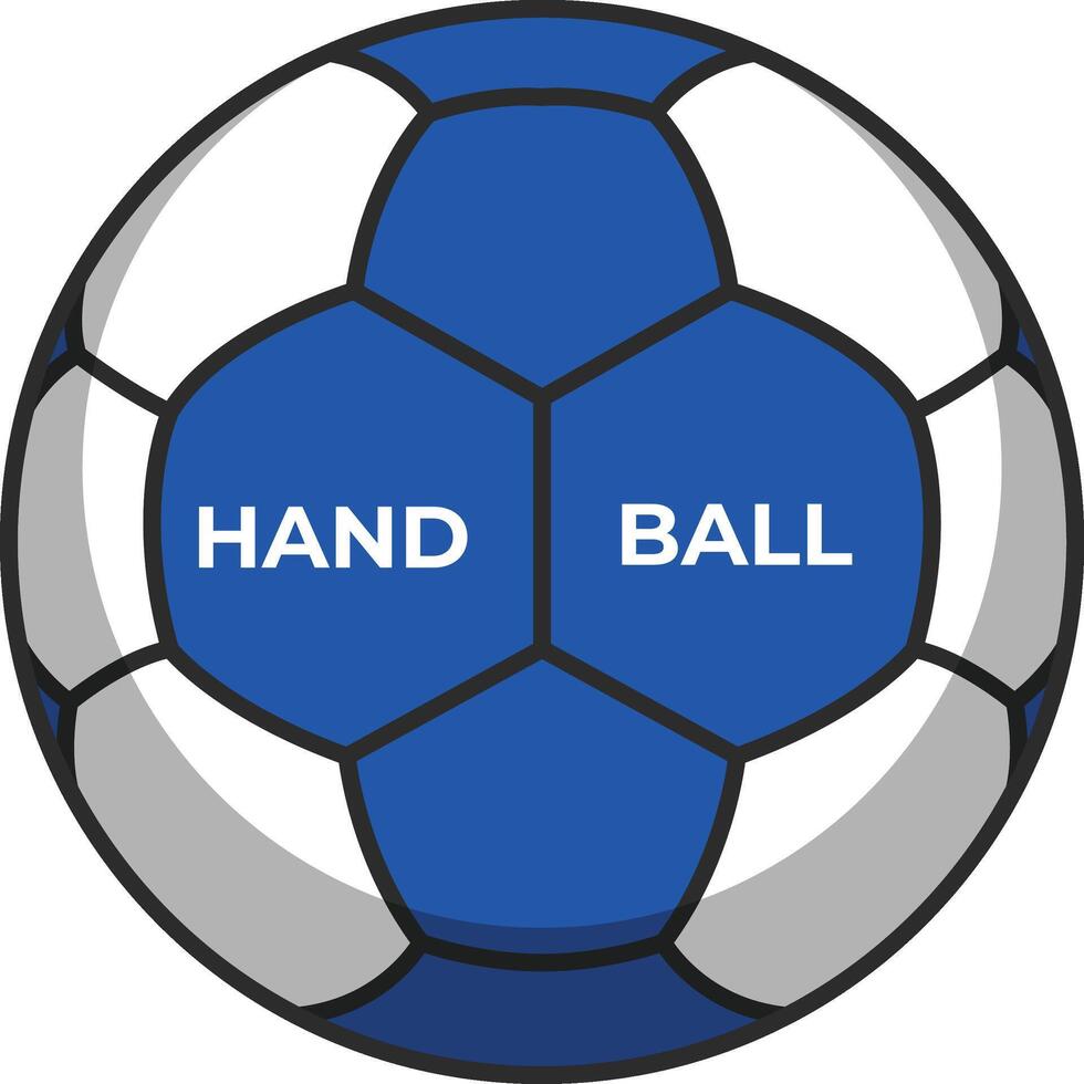 Hand Ball Vektor Illustration isoliert auf Weiß Hintergrund