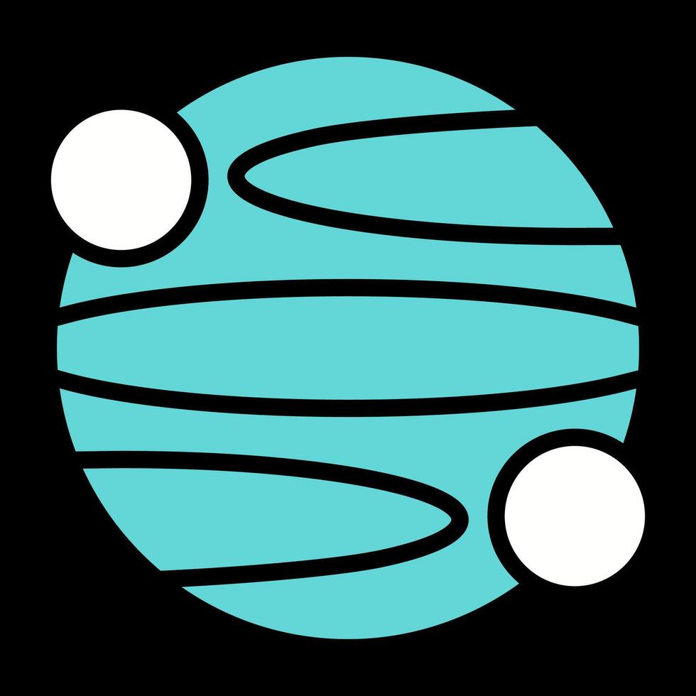 Planet-Vektor-Symbol vektor